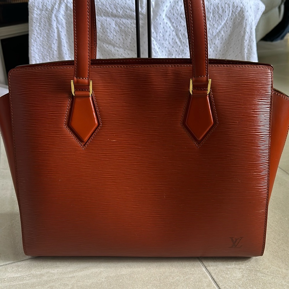 Louis Vuitton Epi Duplex Tote Bag M52423 Women's Kenya Leather Louis Vuitton